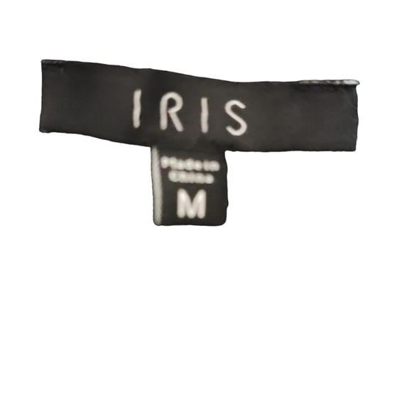 IRIS BASIC Crop Top Sweatshirt with Hood Black and White M - Picture 4 of 5